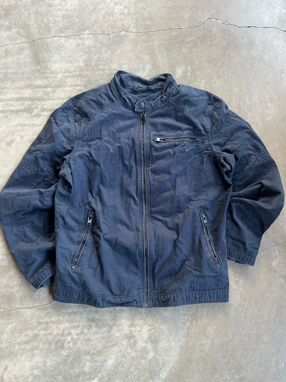Superdry Men's Dark Blue Lightweight Zip Jacket